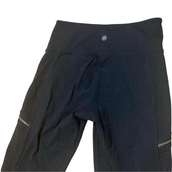 Athleta High Rise Metro Drifter Tight Leggings Zip Pockets Women’s Size M - Picture 9 of 10